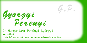 gyorgyi perenyi business card