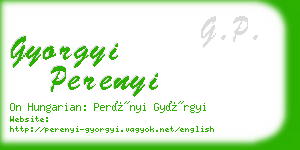 gyorgyi perenyi business card
